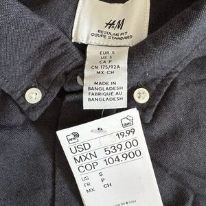H&M Regular Fit Dress Shirt - Dark Gray